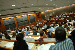 students in a lecture hall