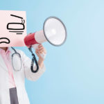 doctor with bullhorn