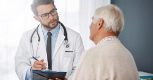 doctor and patient talking