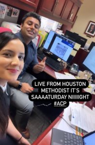 My co-chief Rafid Jahan and I host a tiny desk conference (aka ACP Associate's Day 2021)