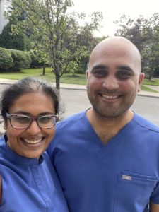 Dr. Mikita Arora and her husband, Dr. Hamish Arora
