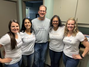 group of PGY-2 residents and clinic attending physician