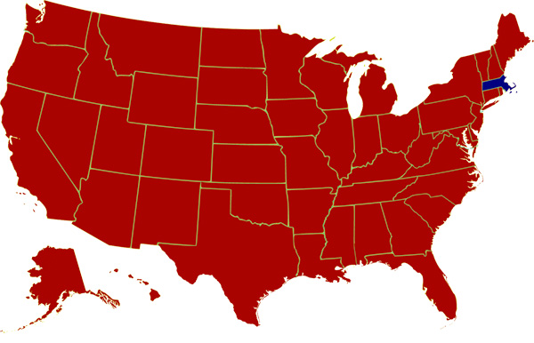 1972 electoral college map