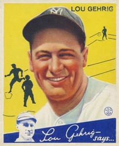 gehrig baseball card